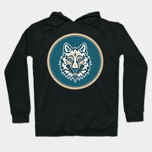 Tribal Wolf Face Hoodie